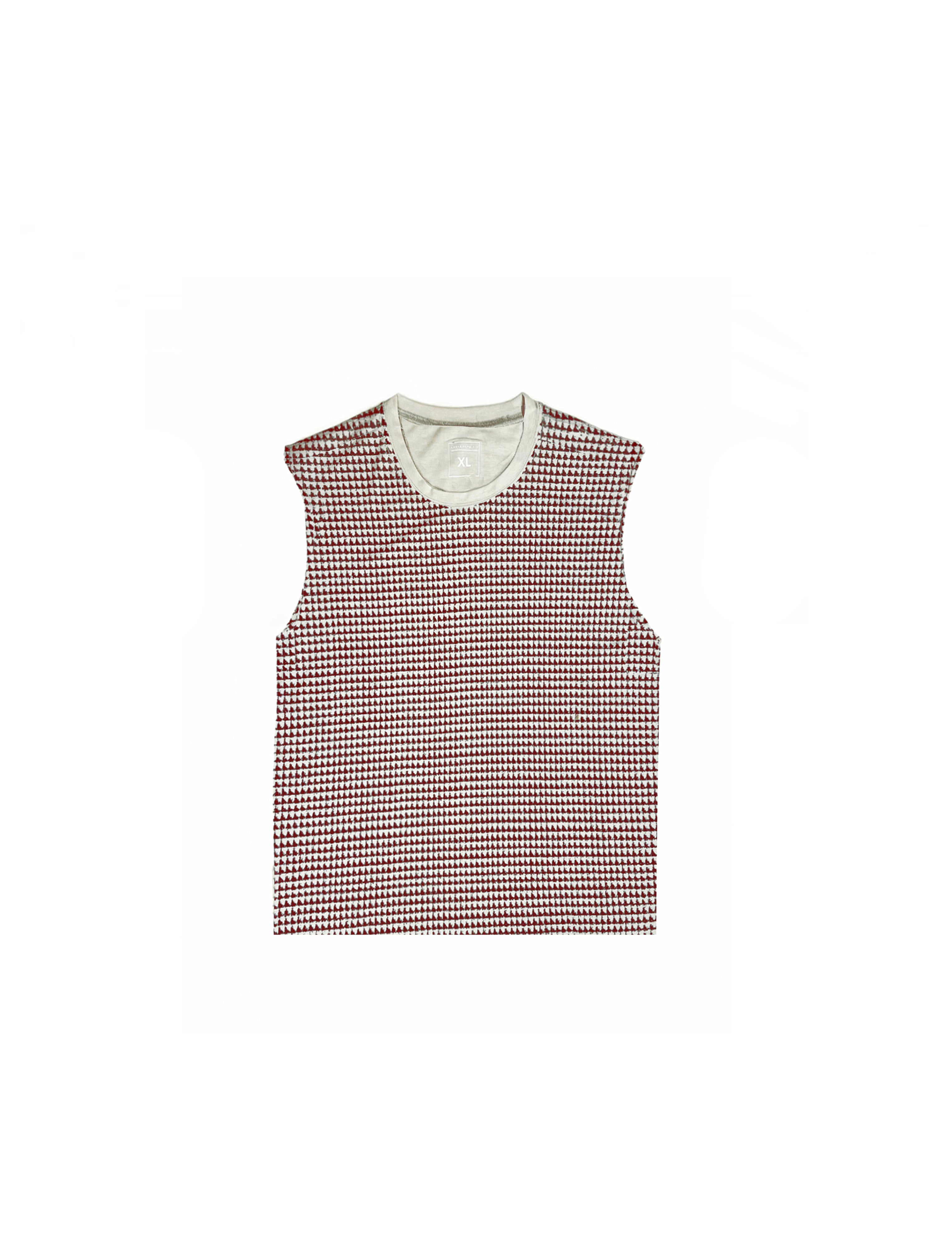 Distressed Houndstooth Sleeveless