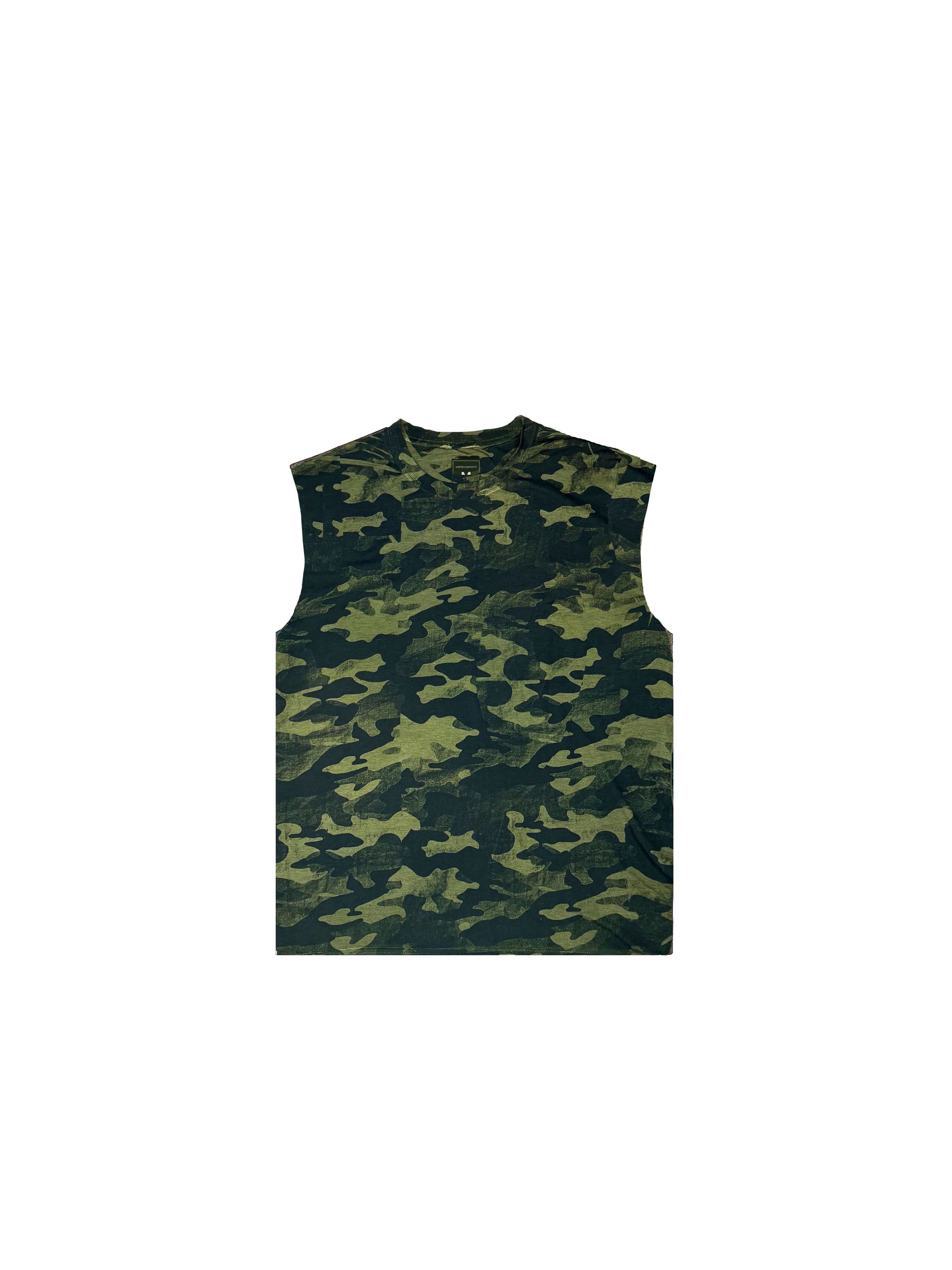 Pigment Layered Camouflage Sleeveless