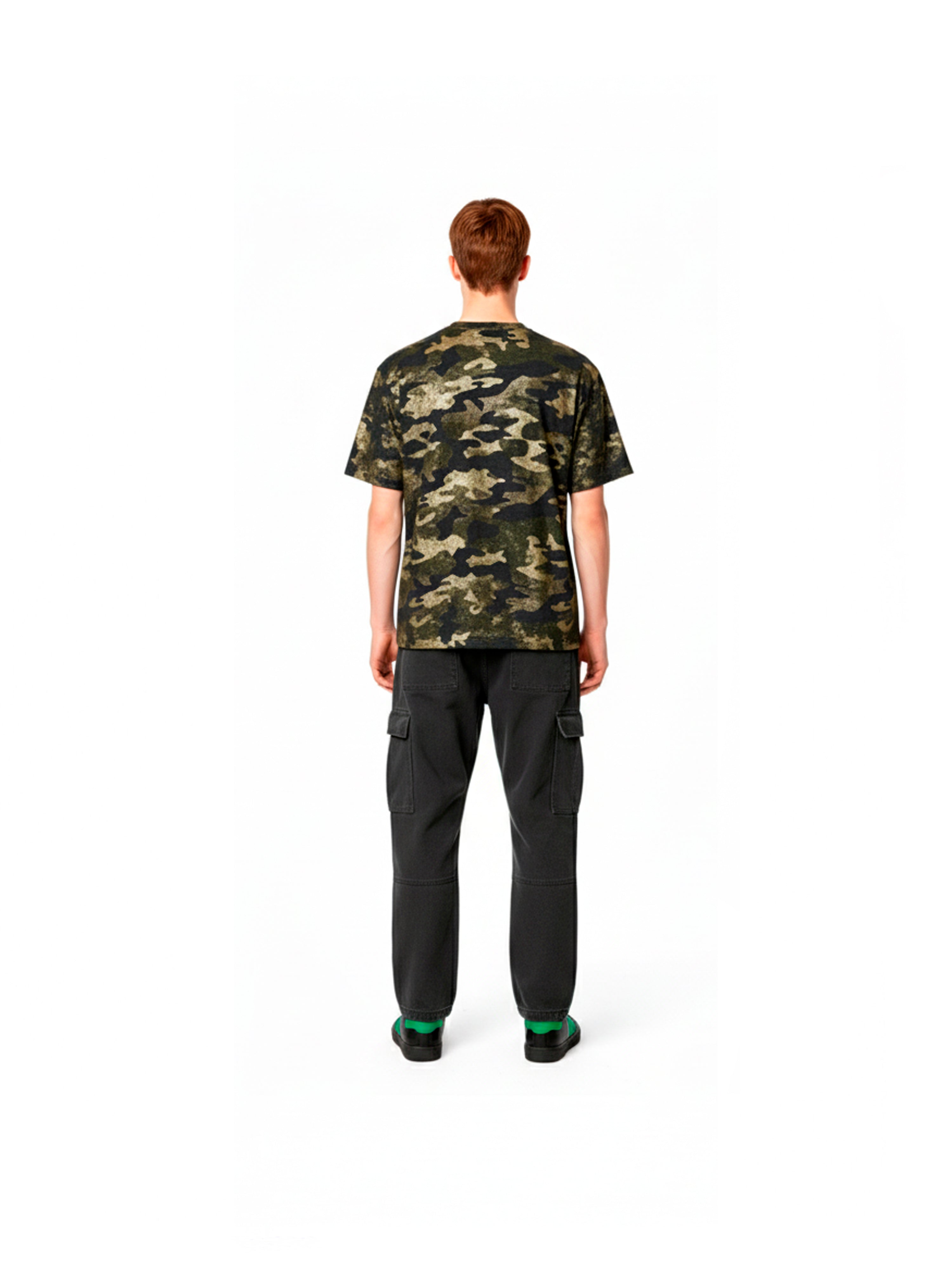 Pigment Layered Camouflage T-Shirt