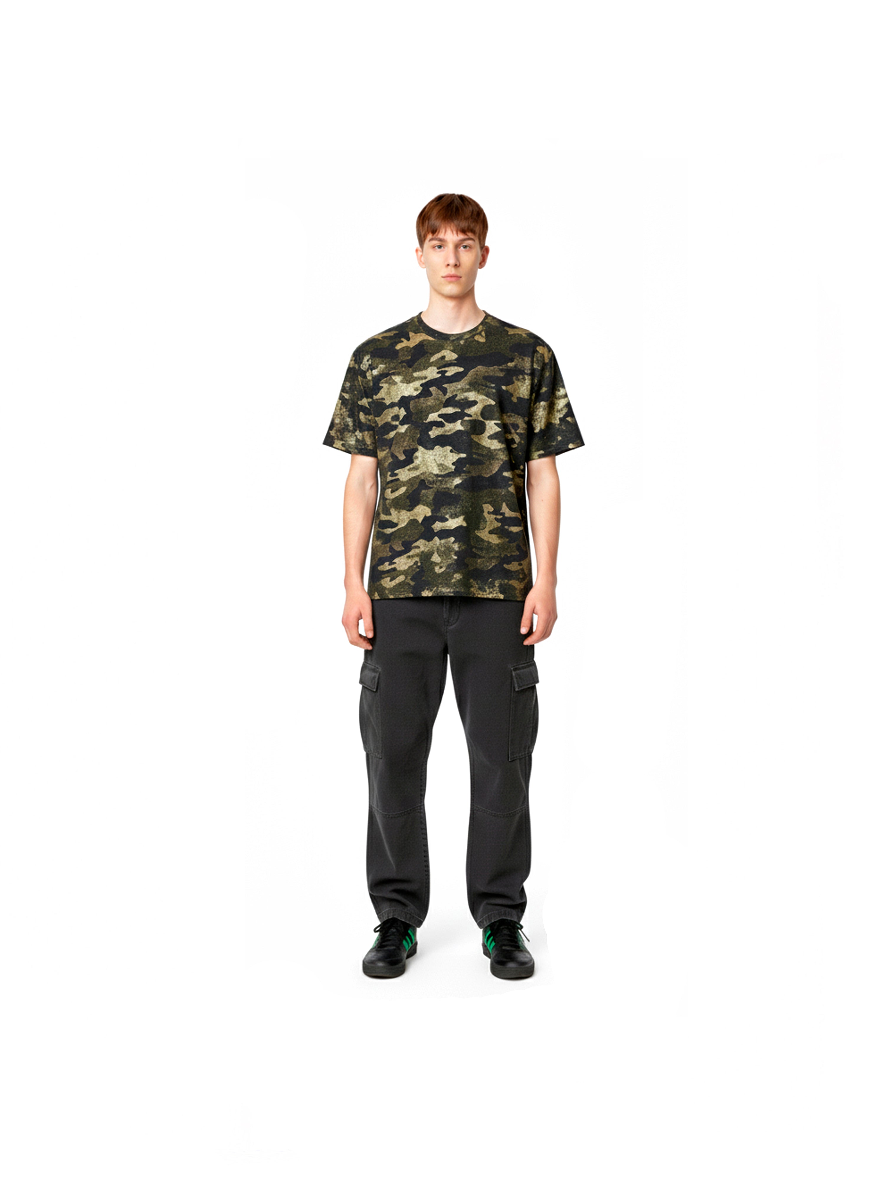 Pigment Layered Camouflage T-Shirt