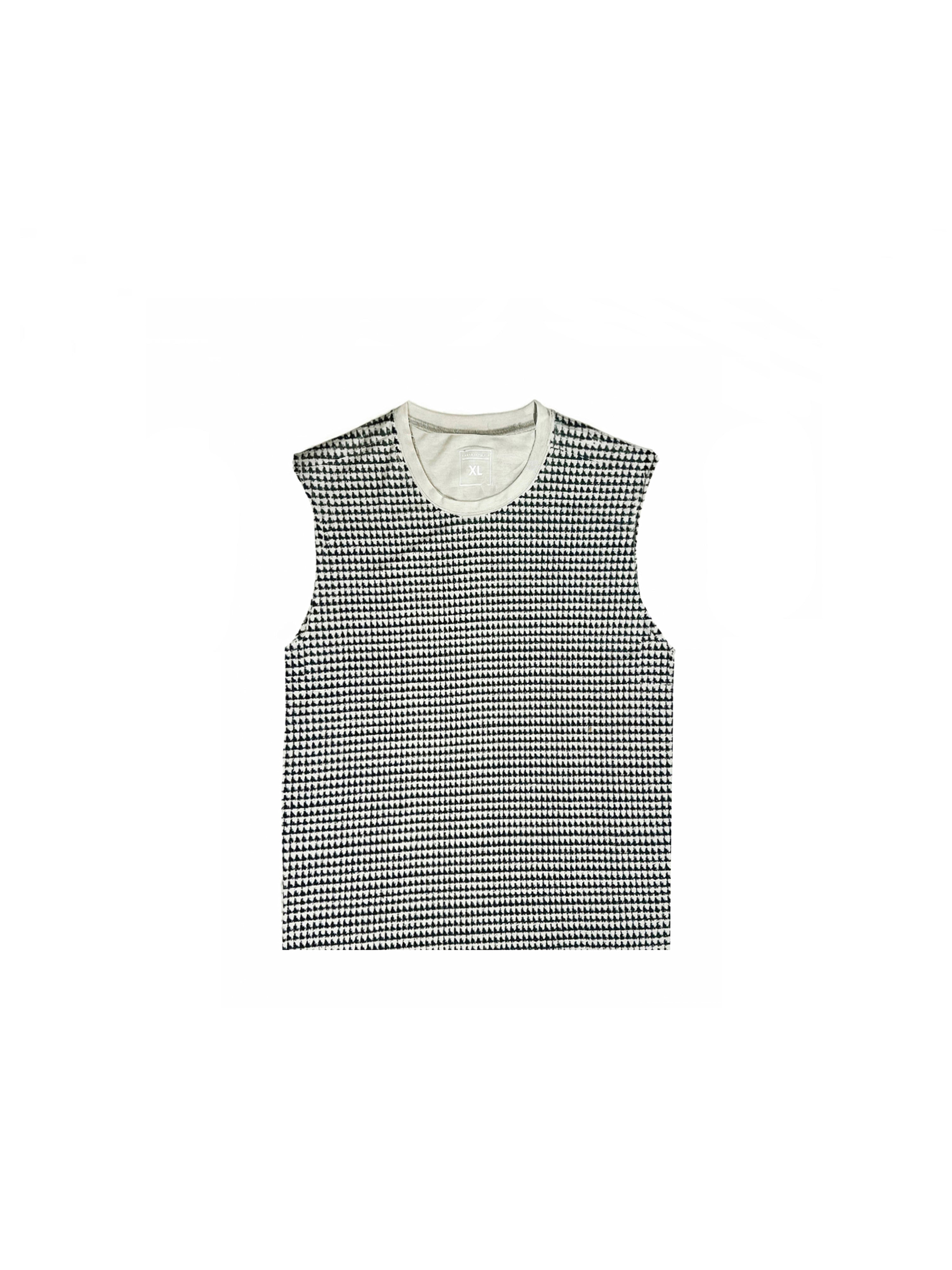 Distressed Houndstooth Sleeveless