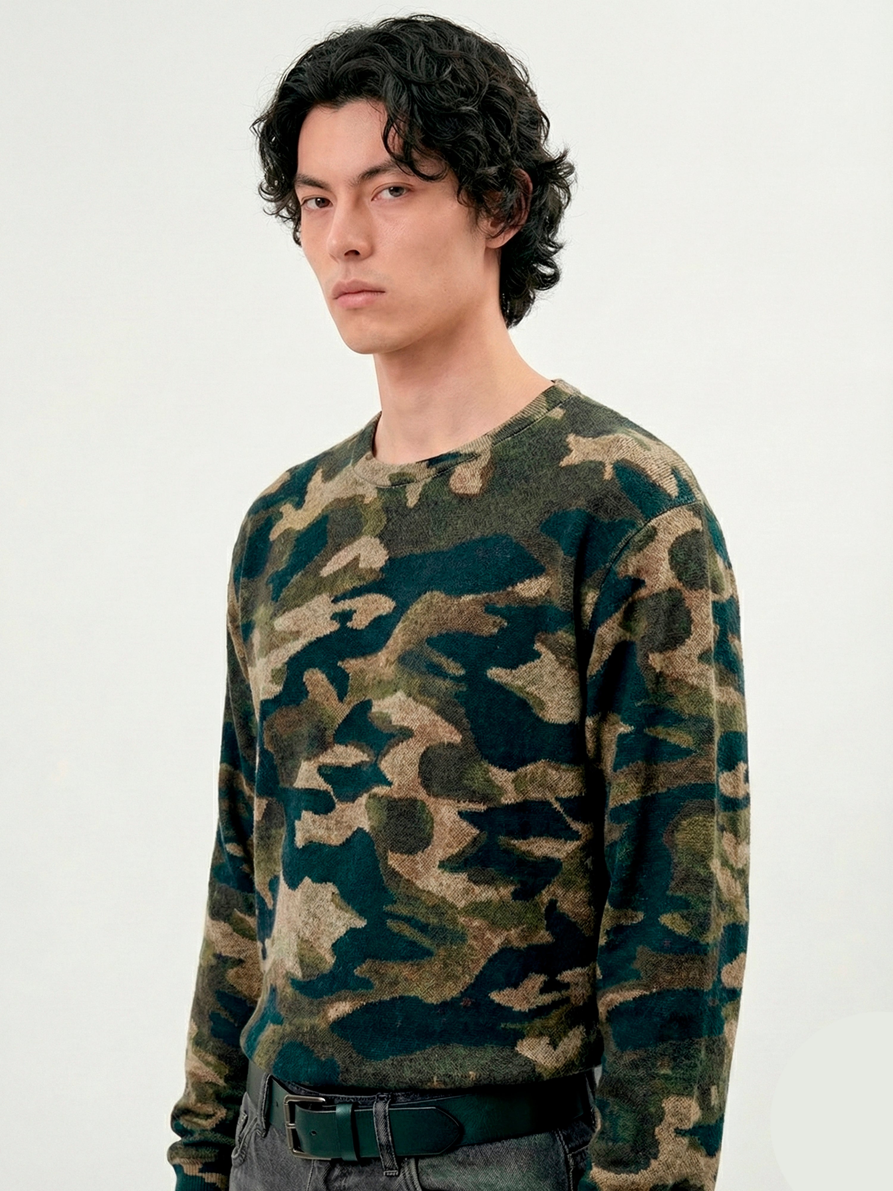 Pigment Layered Camouflage Long Sleeve