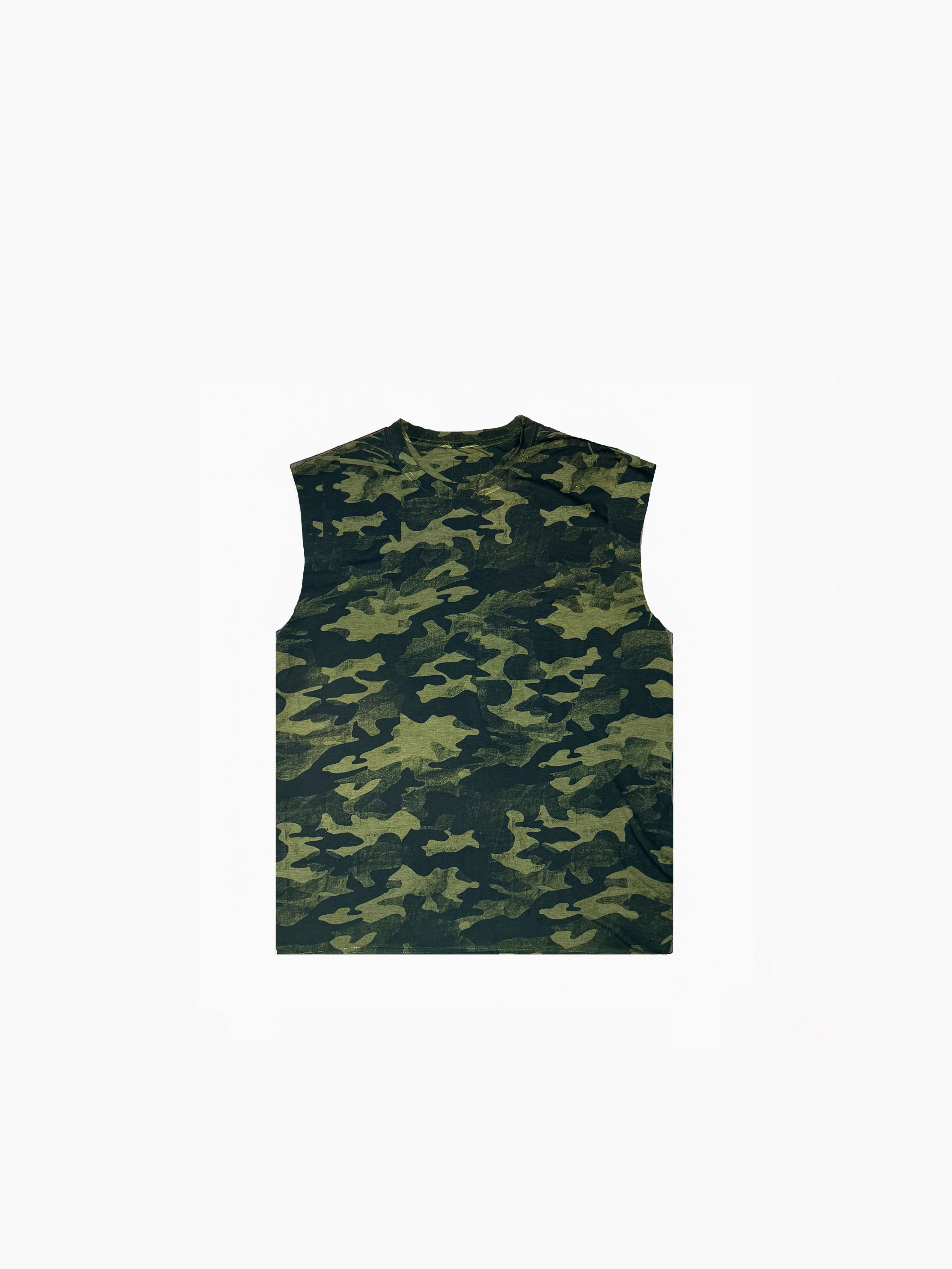 Layered Camouflage Sleeveless