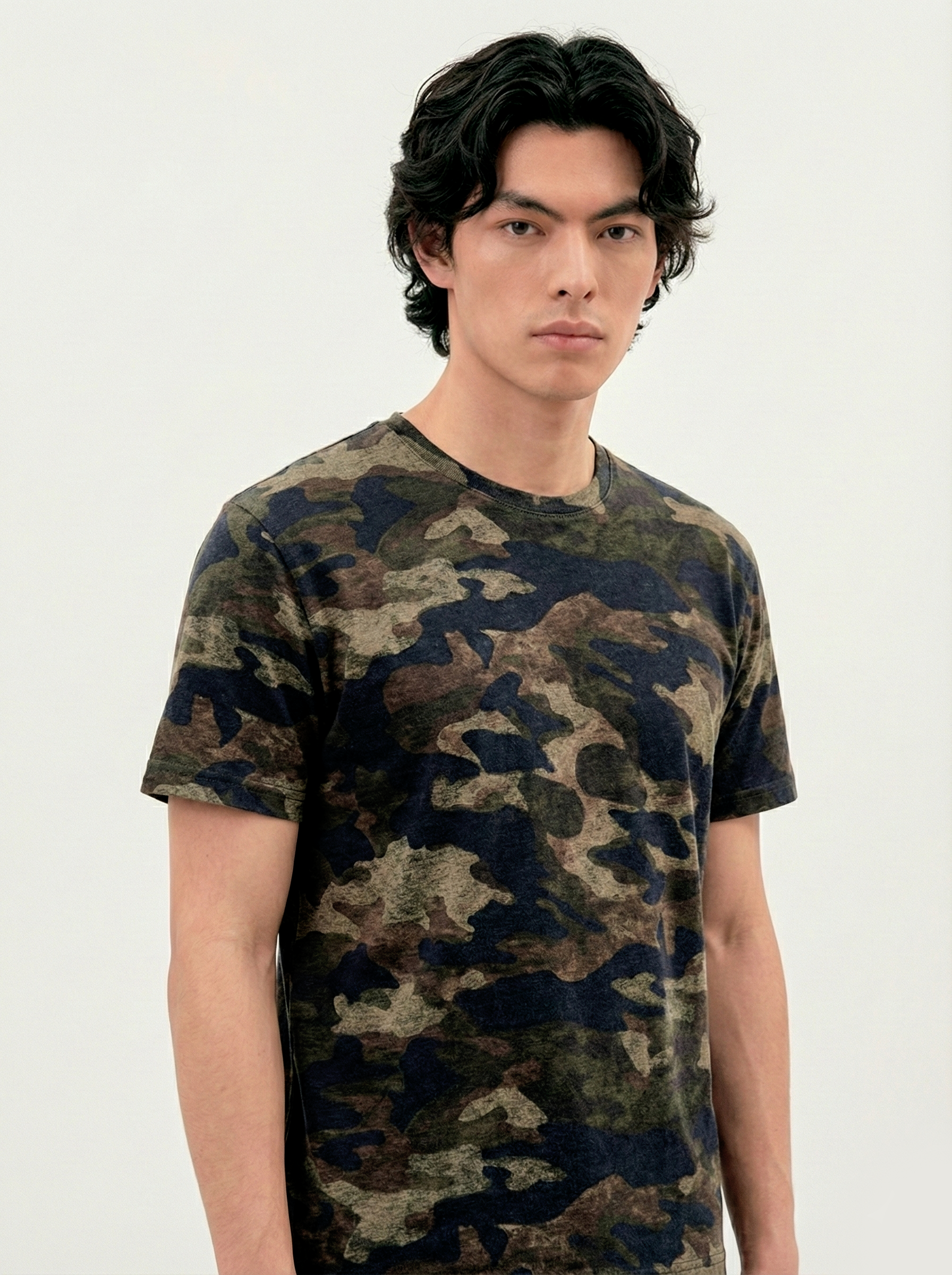 Distressed Camouflage - T-Shirt
