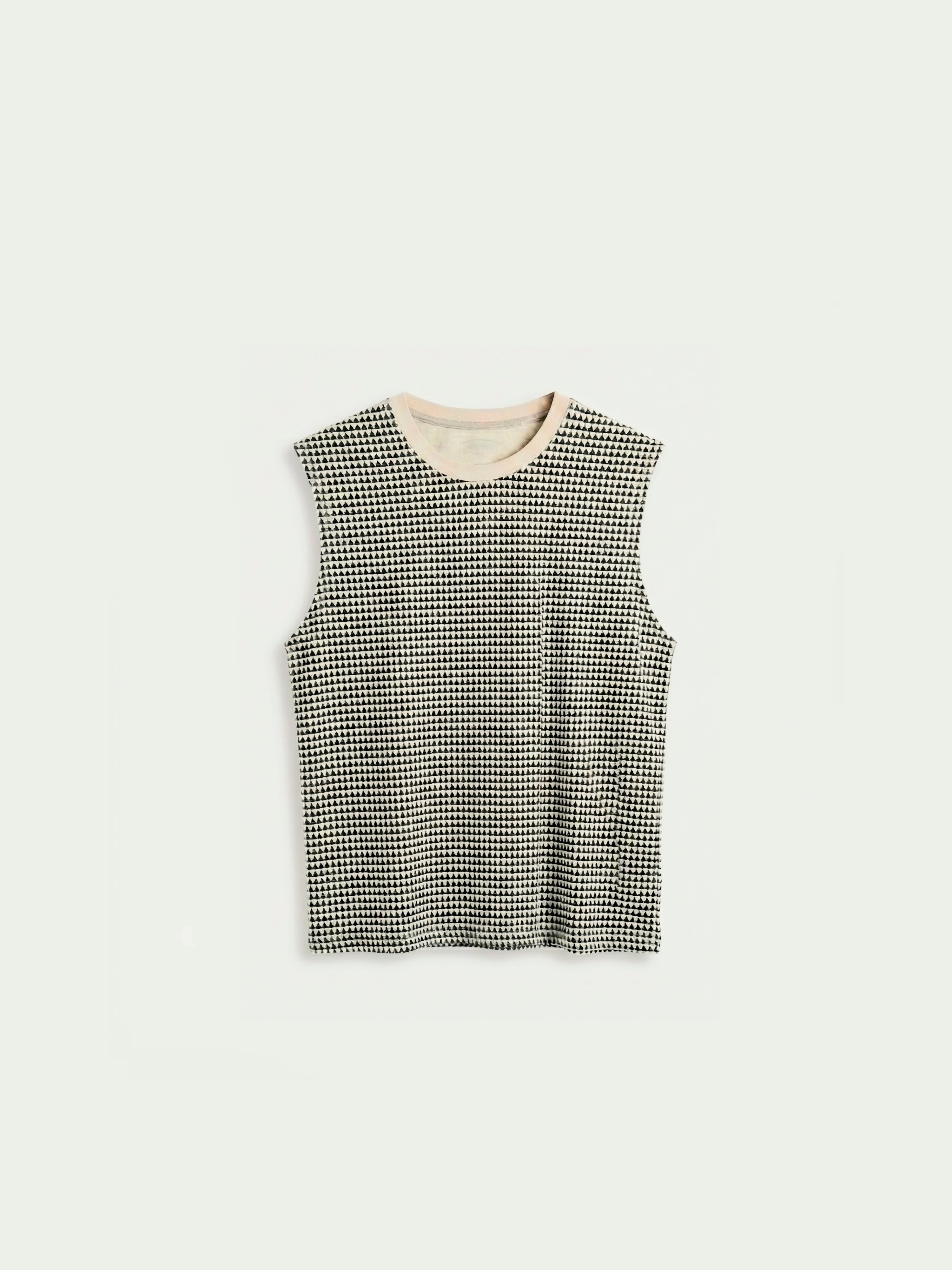 Distressed Houndstooth Sleeveless