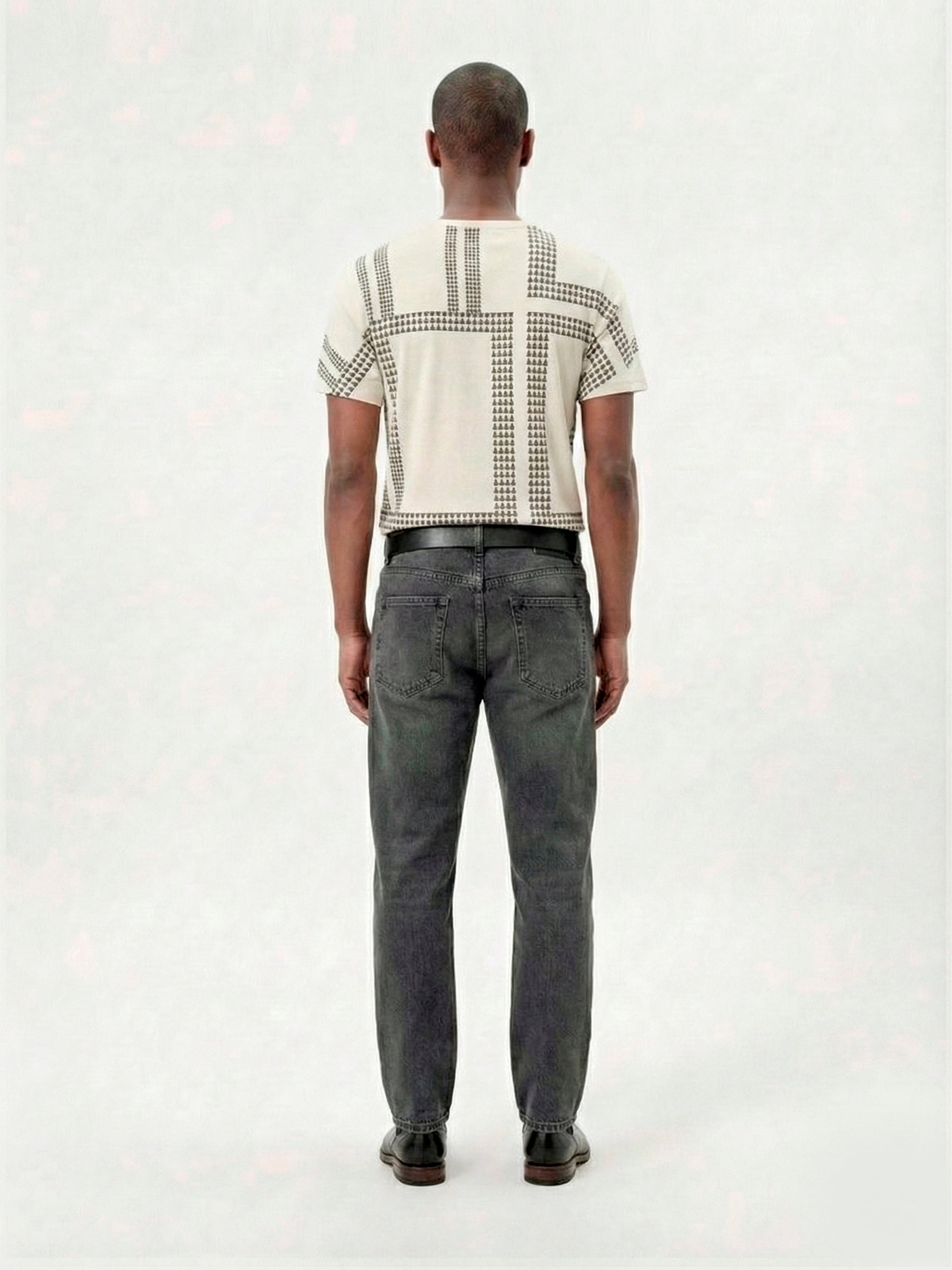 Cream Houndstooth Grid