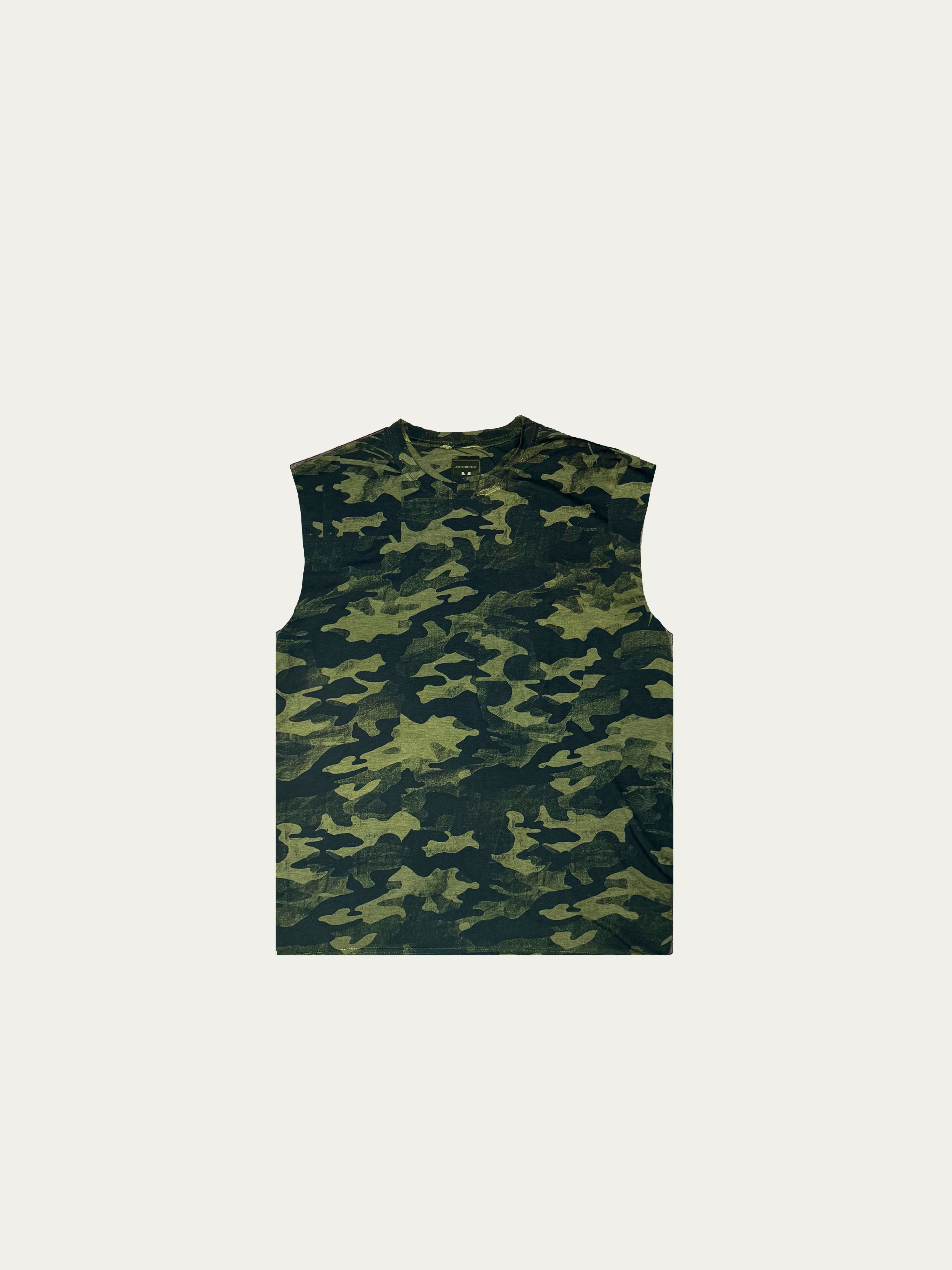 Pigment Layered Camouflage Sleeveless