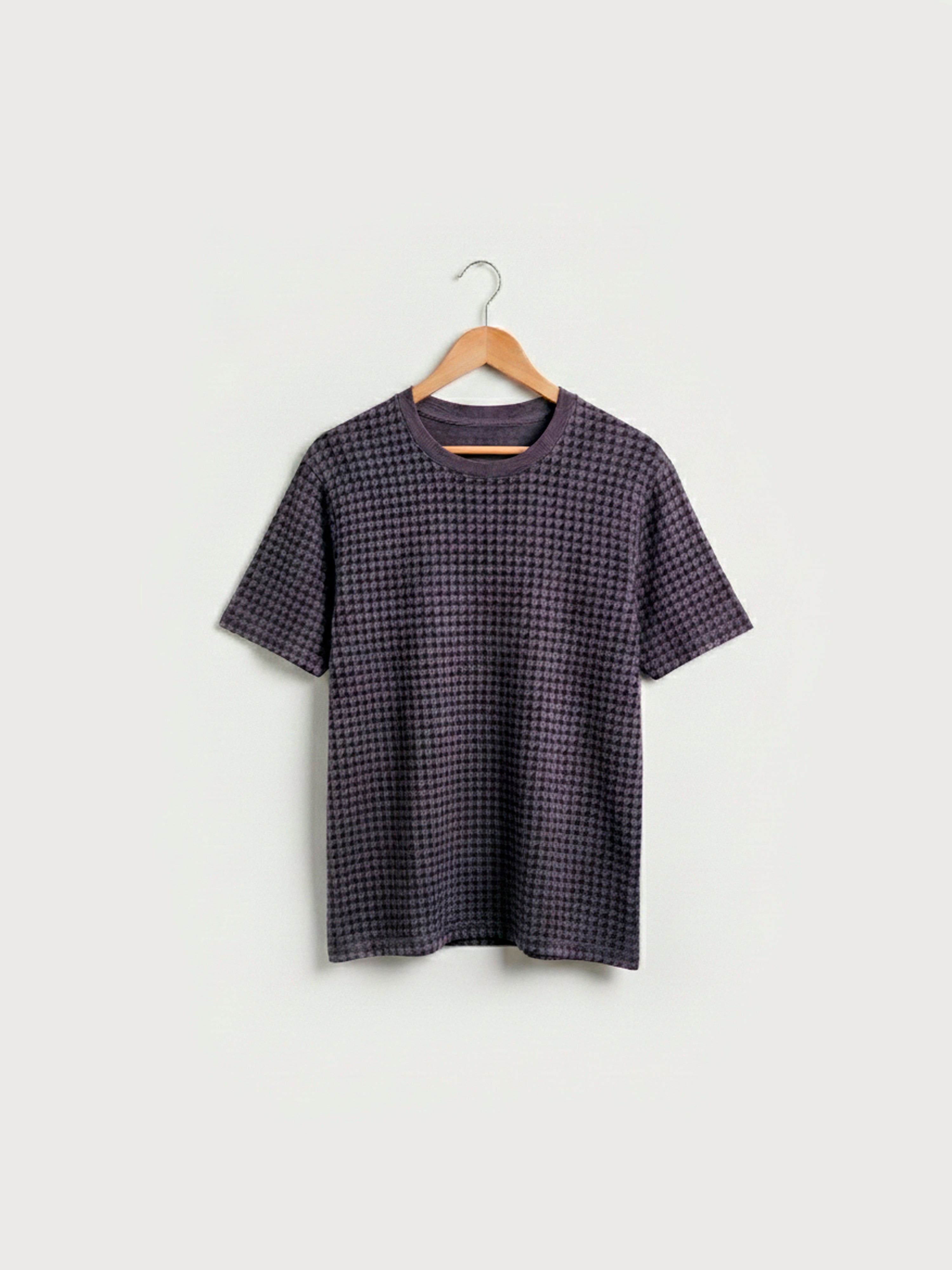 Distressed Houndstooth Purple