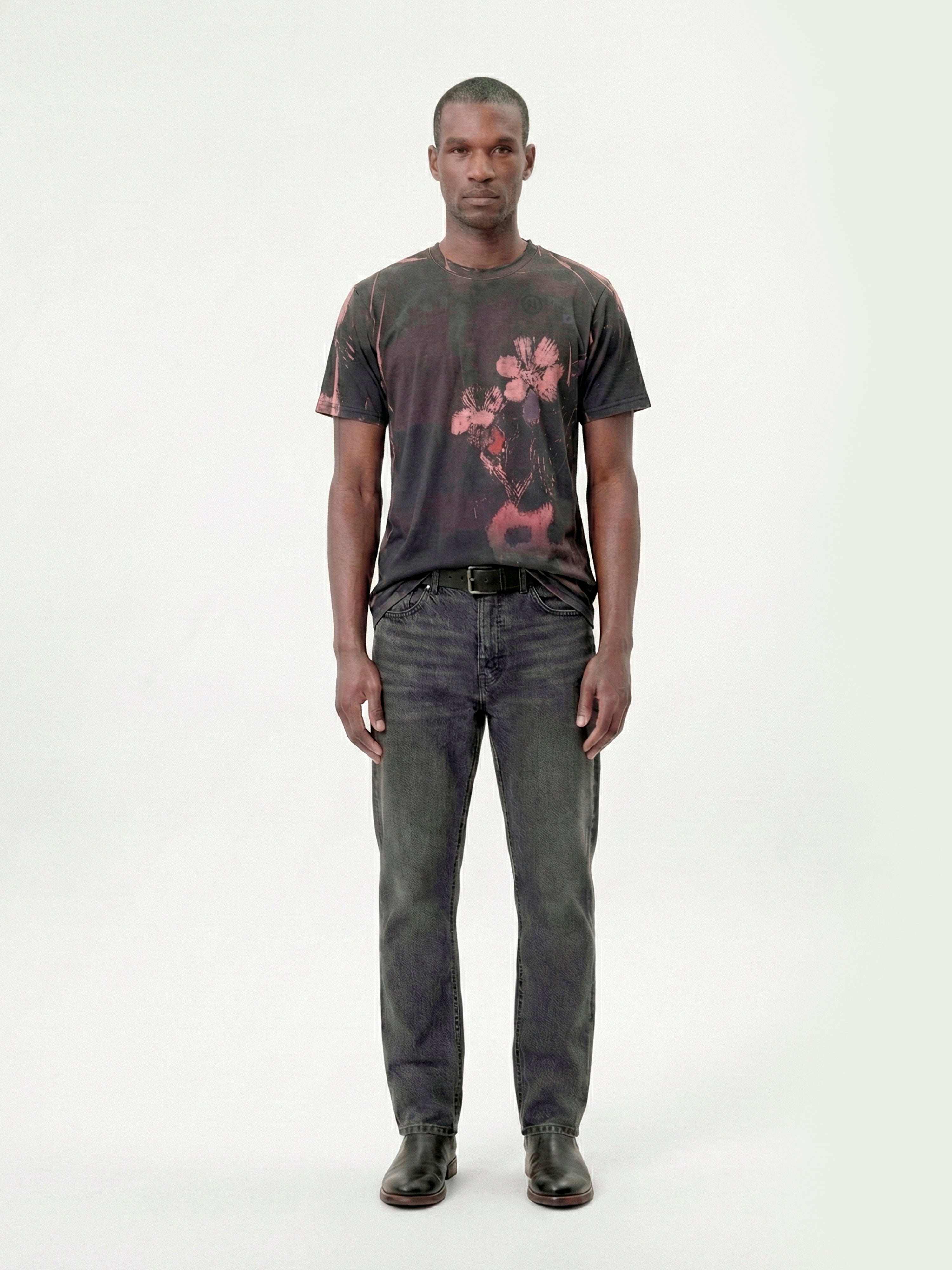 Flower Motif T-Shirt