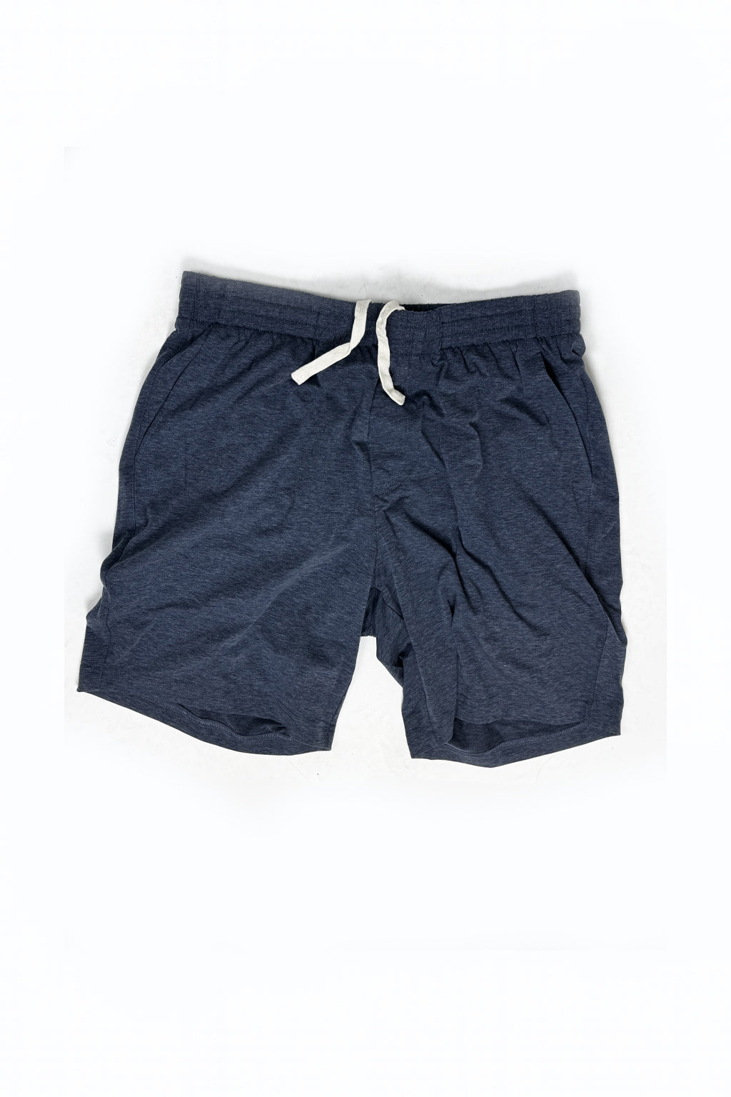 Navy Cotton Performance Shorts