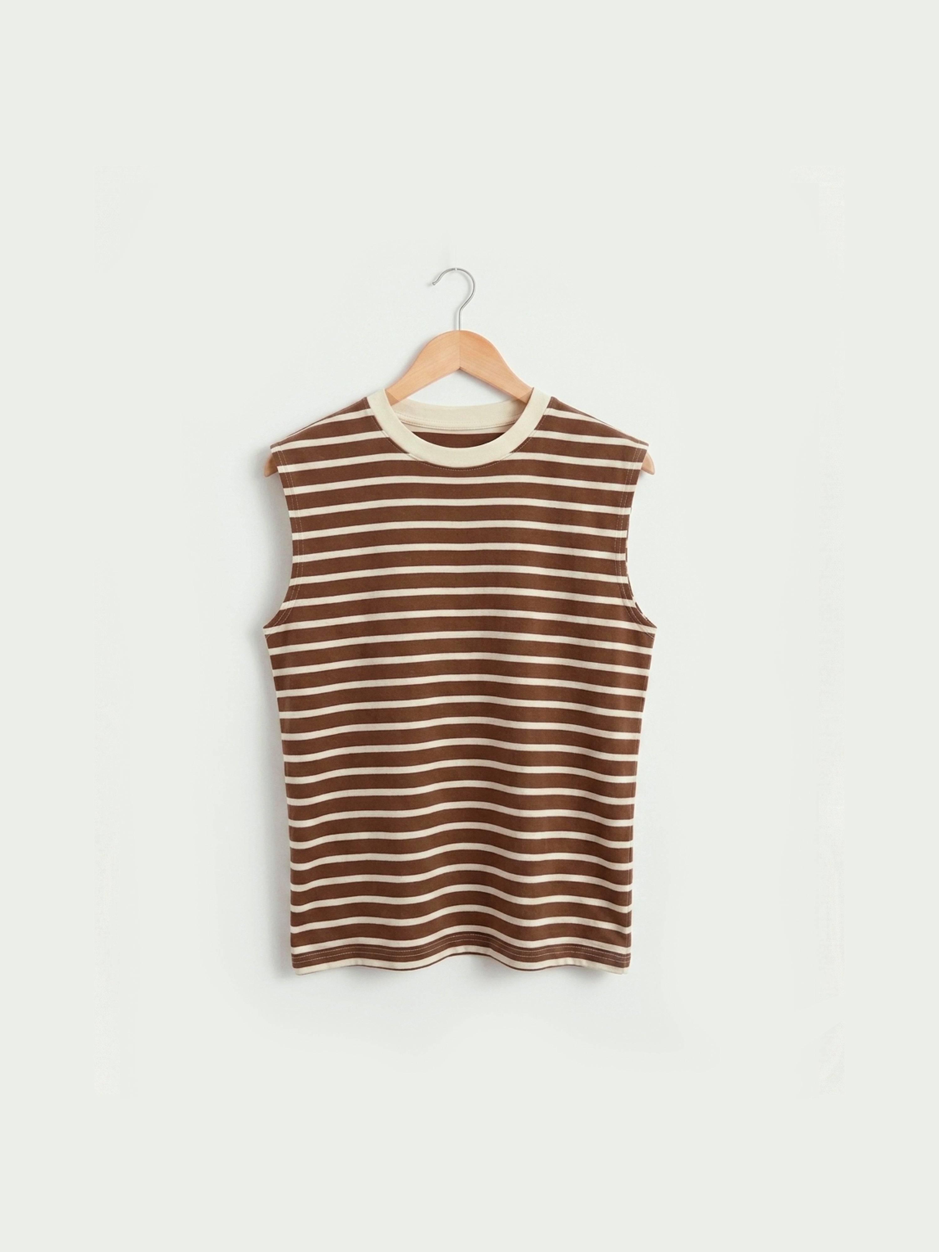Brown Stripes Sleeveless