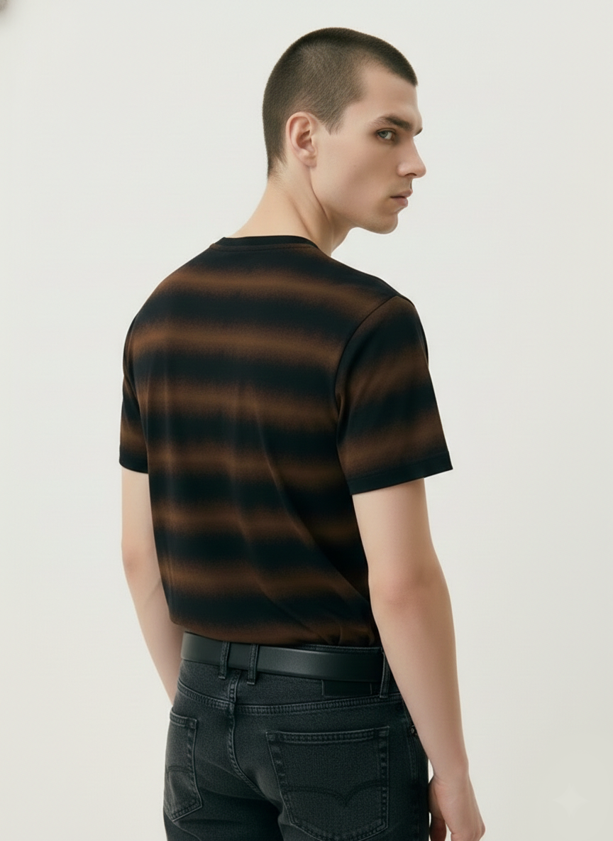 Distressed Brown Stripes