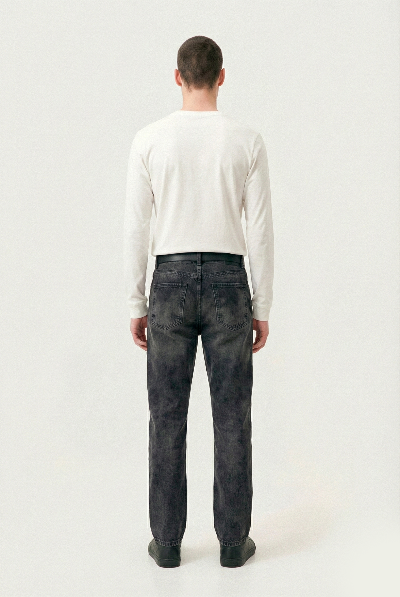 Pigment-Dyed White Long Sleeve