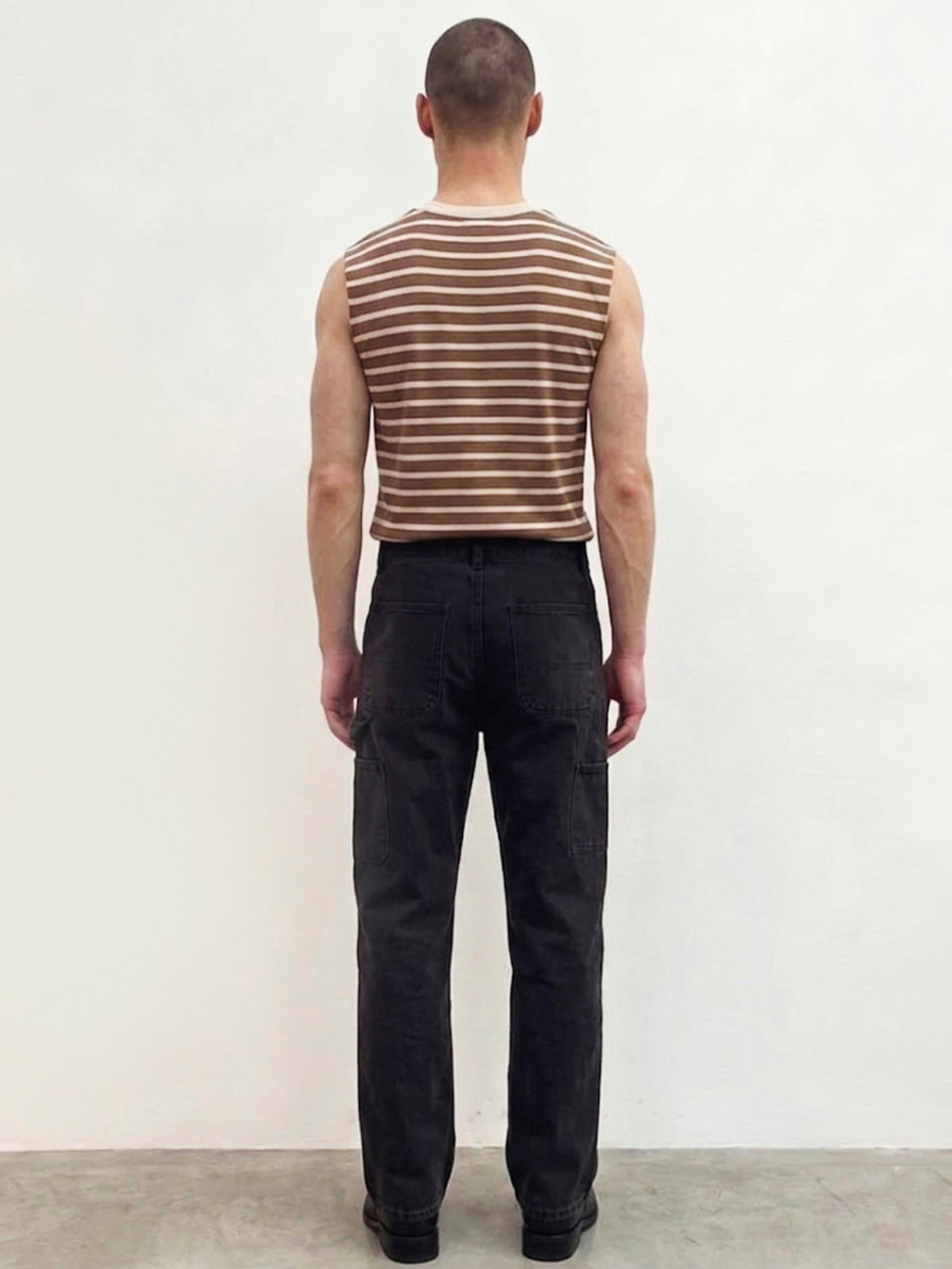Brown Stripes Sleeveless