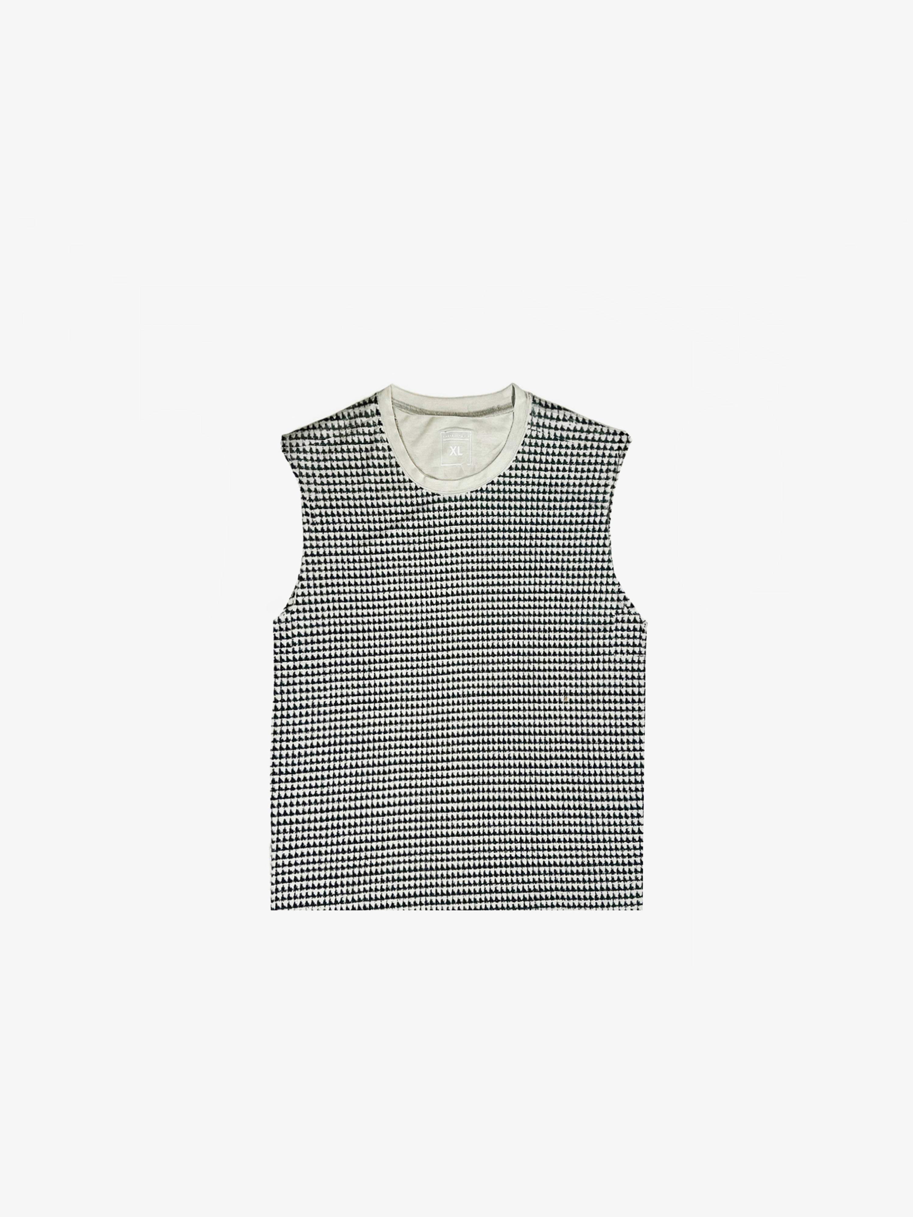 Distressed Houndstooth Sleeveless