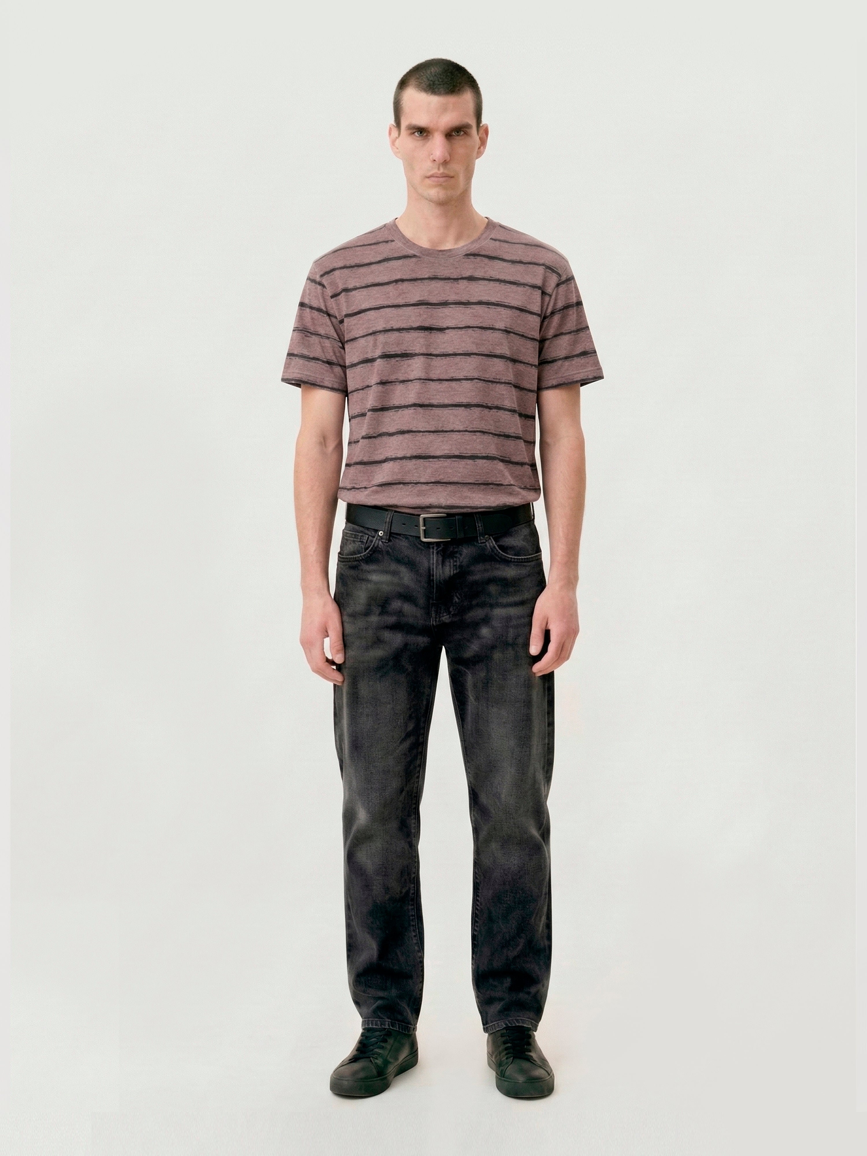 Irregular Stripe Mauve