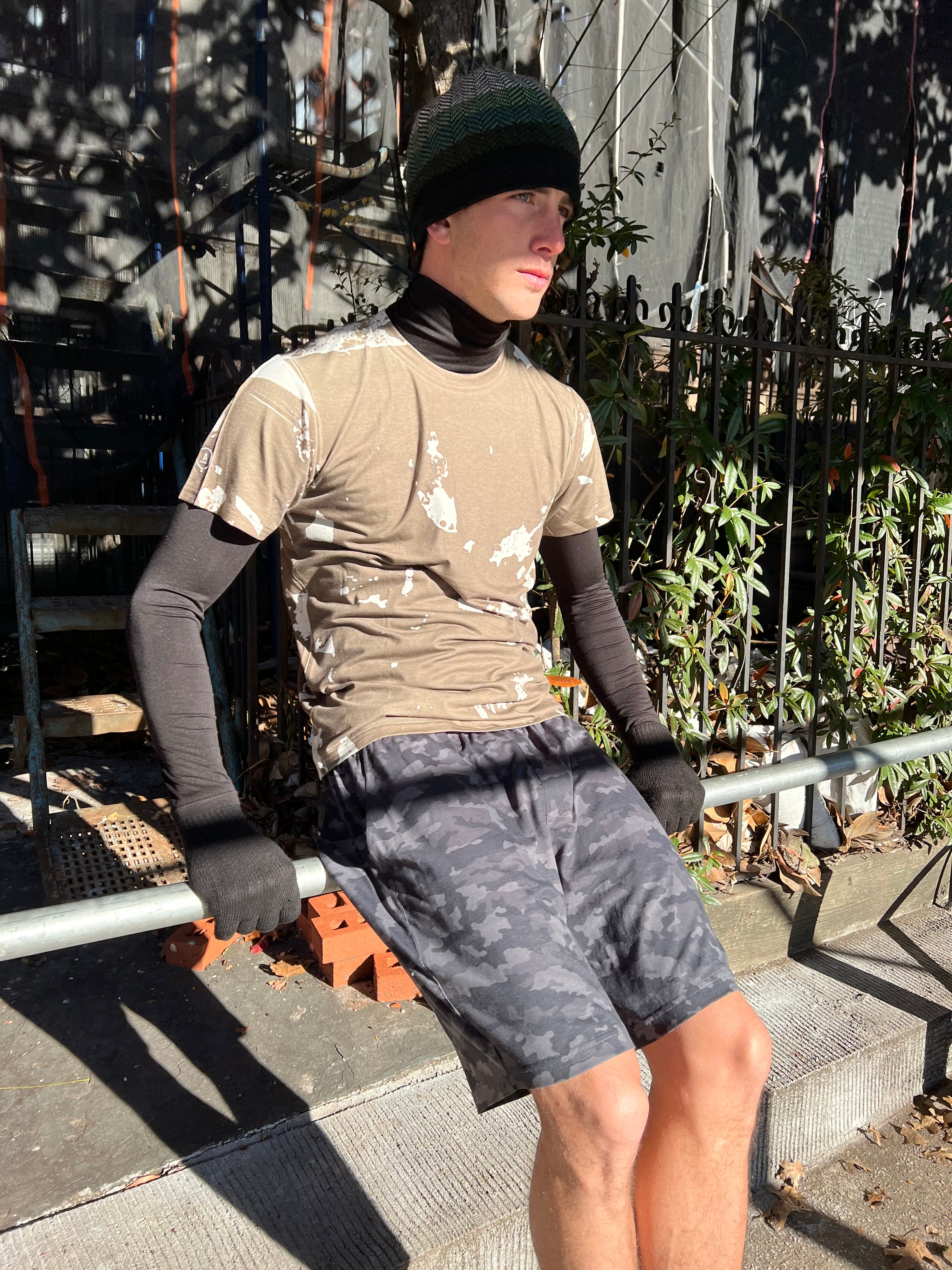 CAMO MERINO WOOL PERFORMANCE SHORTS