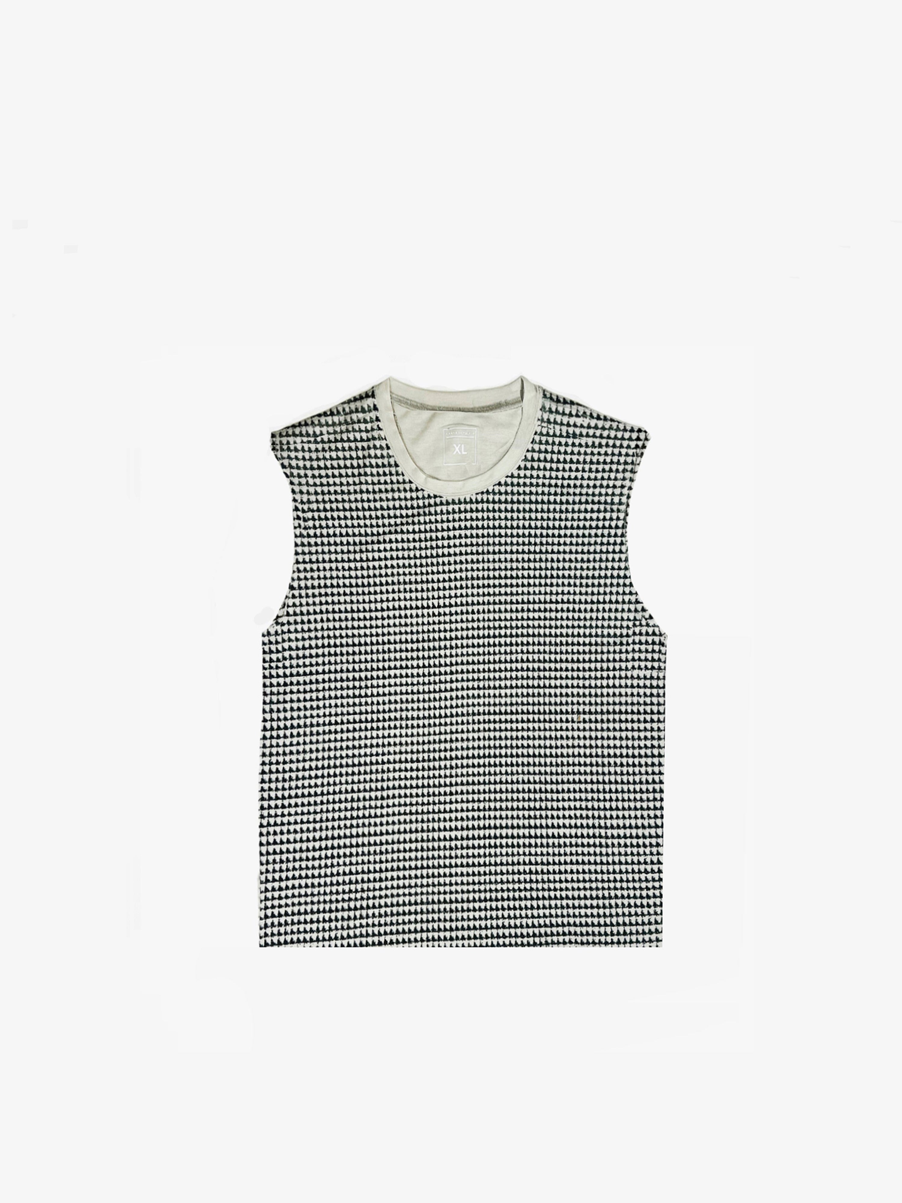 Distressed Houndstooth Sleeveless