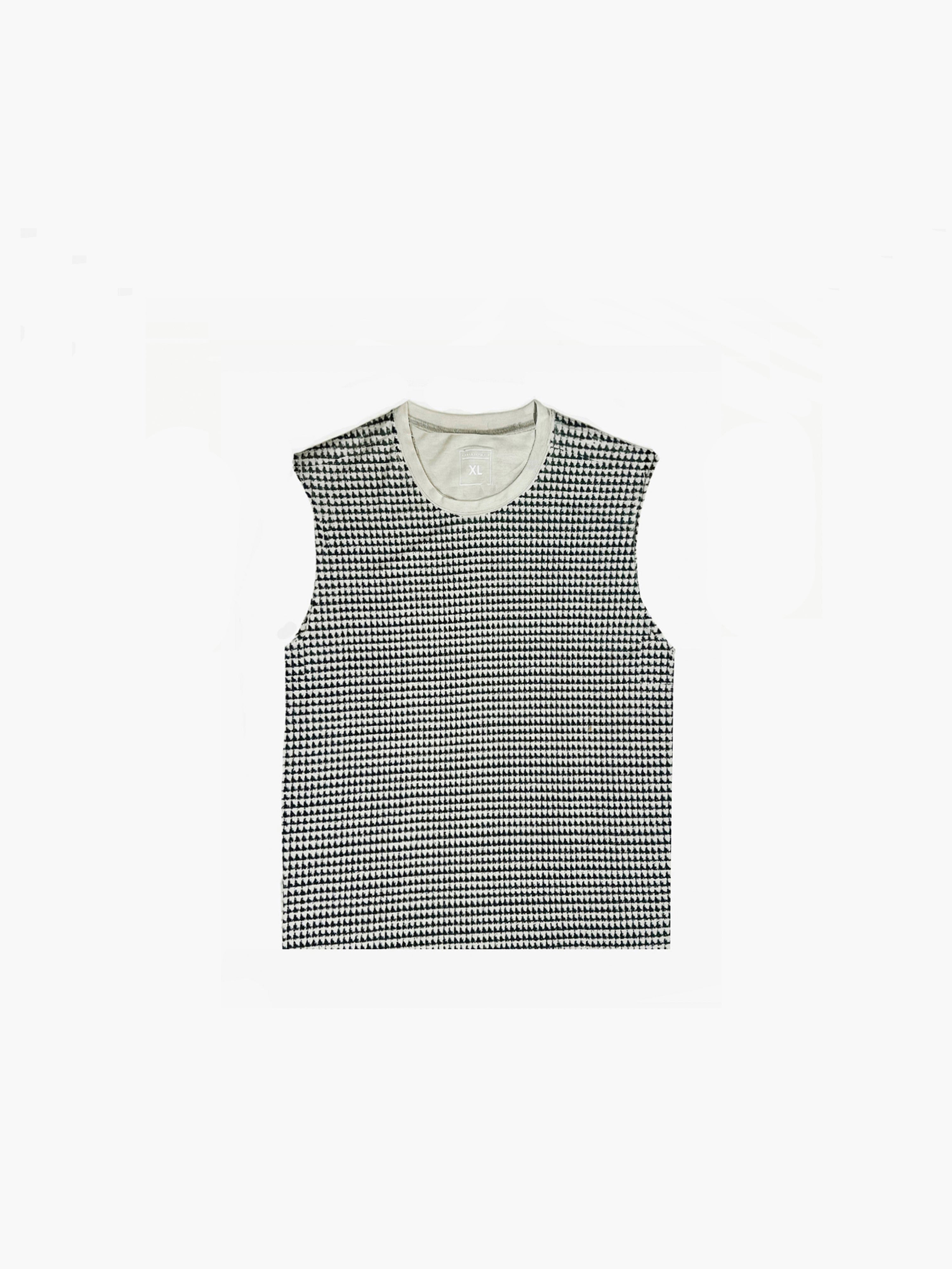 Distressed Houndstooth Sleeveless