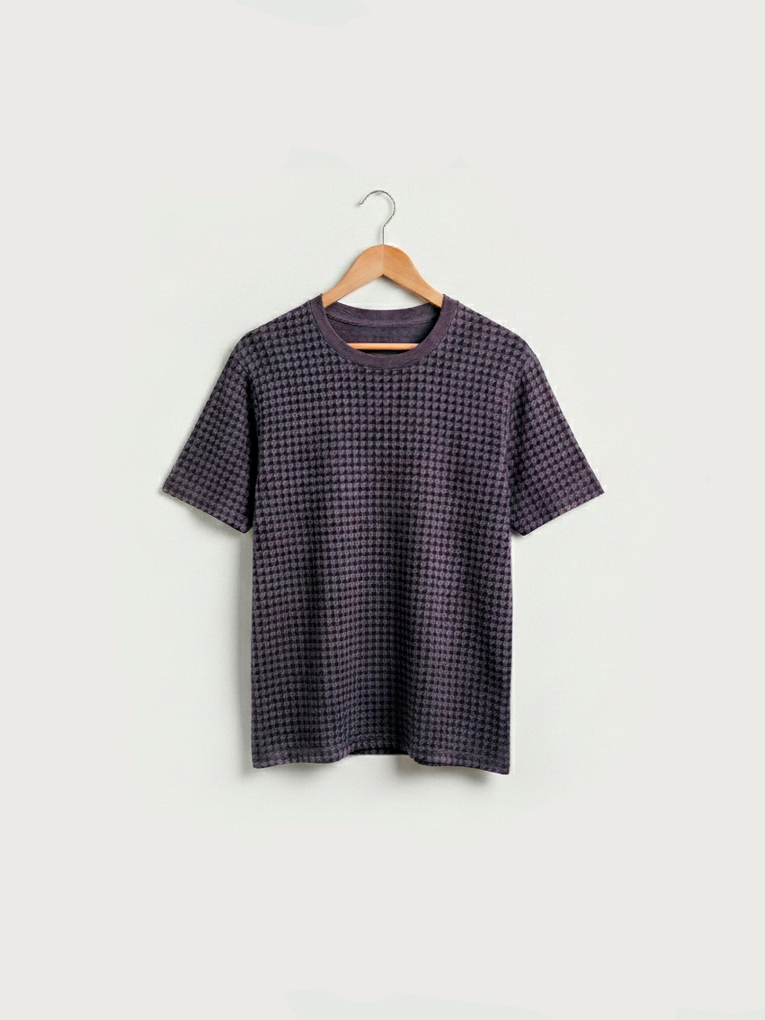 Distressed Houndstooth Purple