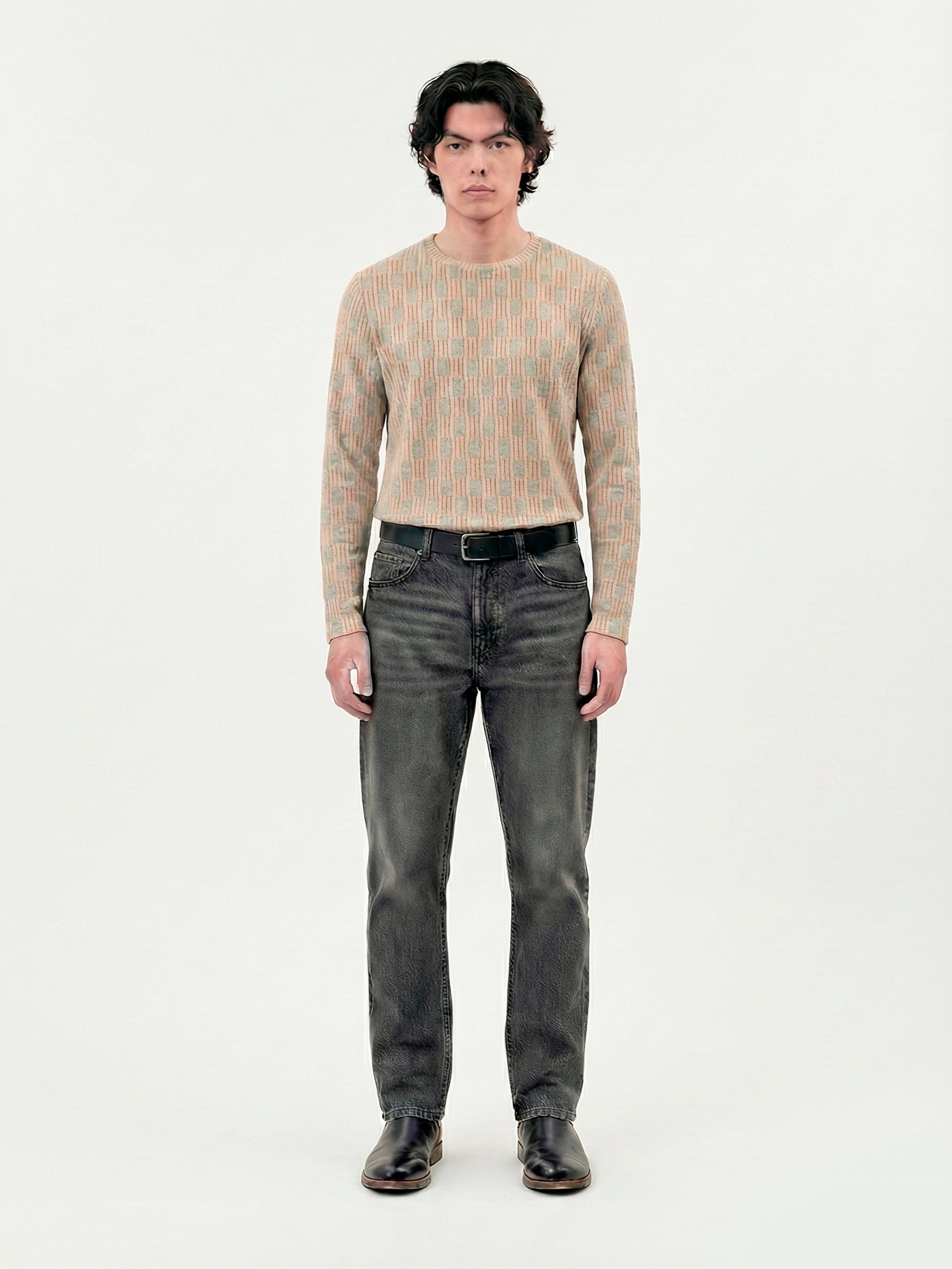 Geometric Motif Long Sleeve