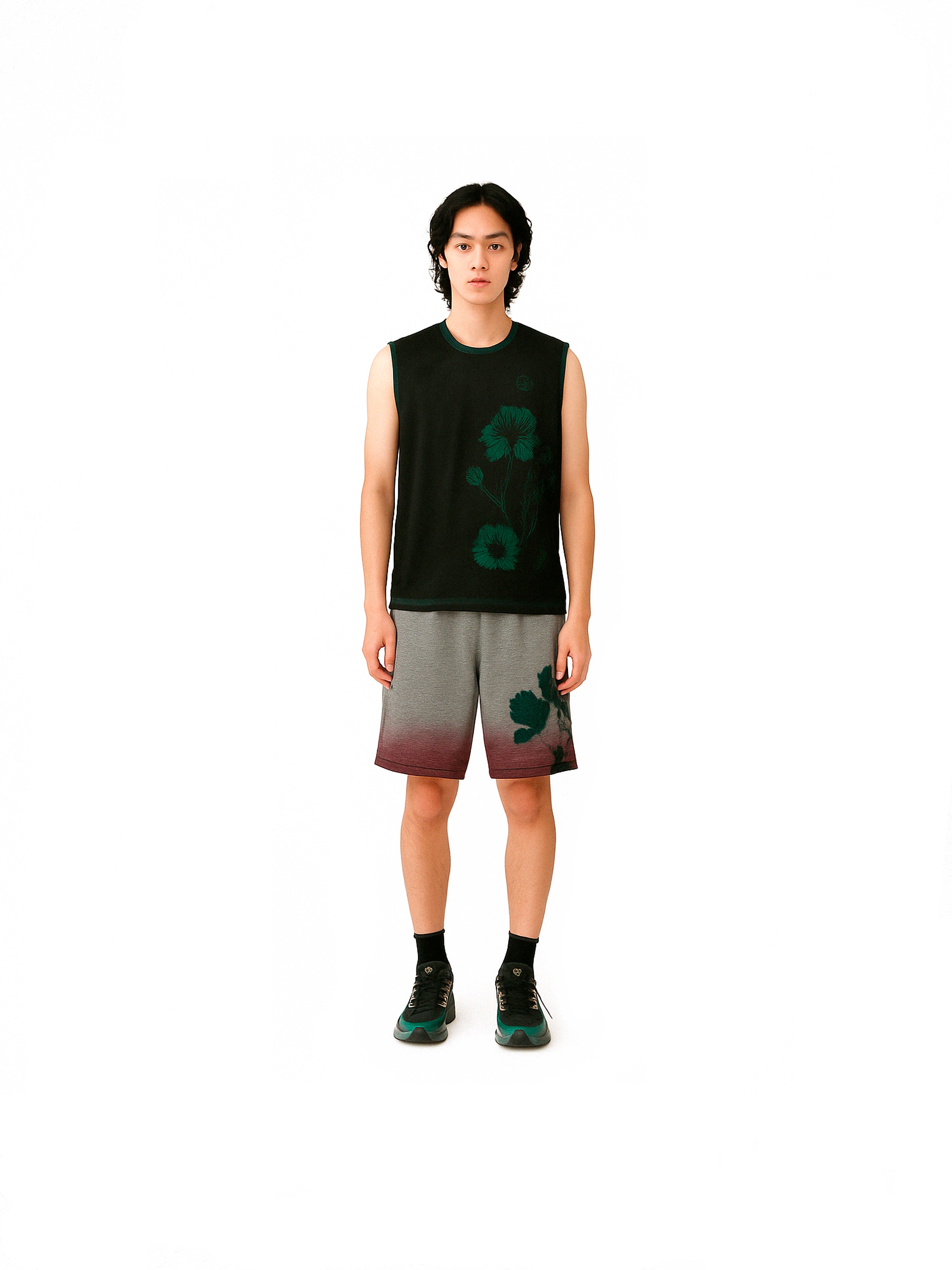 Flower Motif Sleeveless