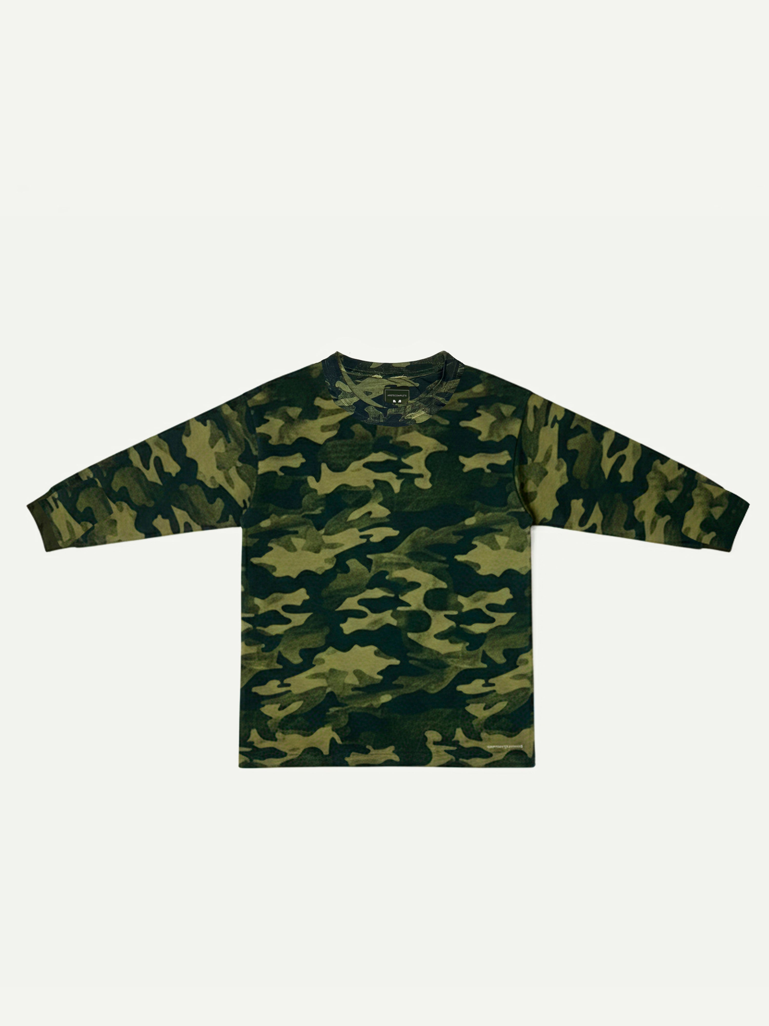 Distressed Camouflage - Long Sleeve