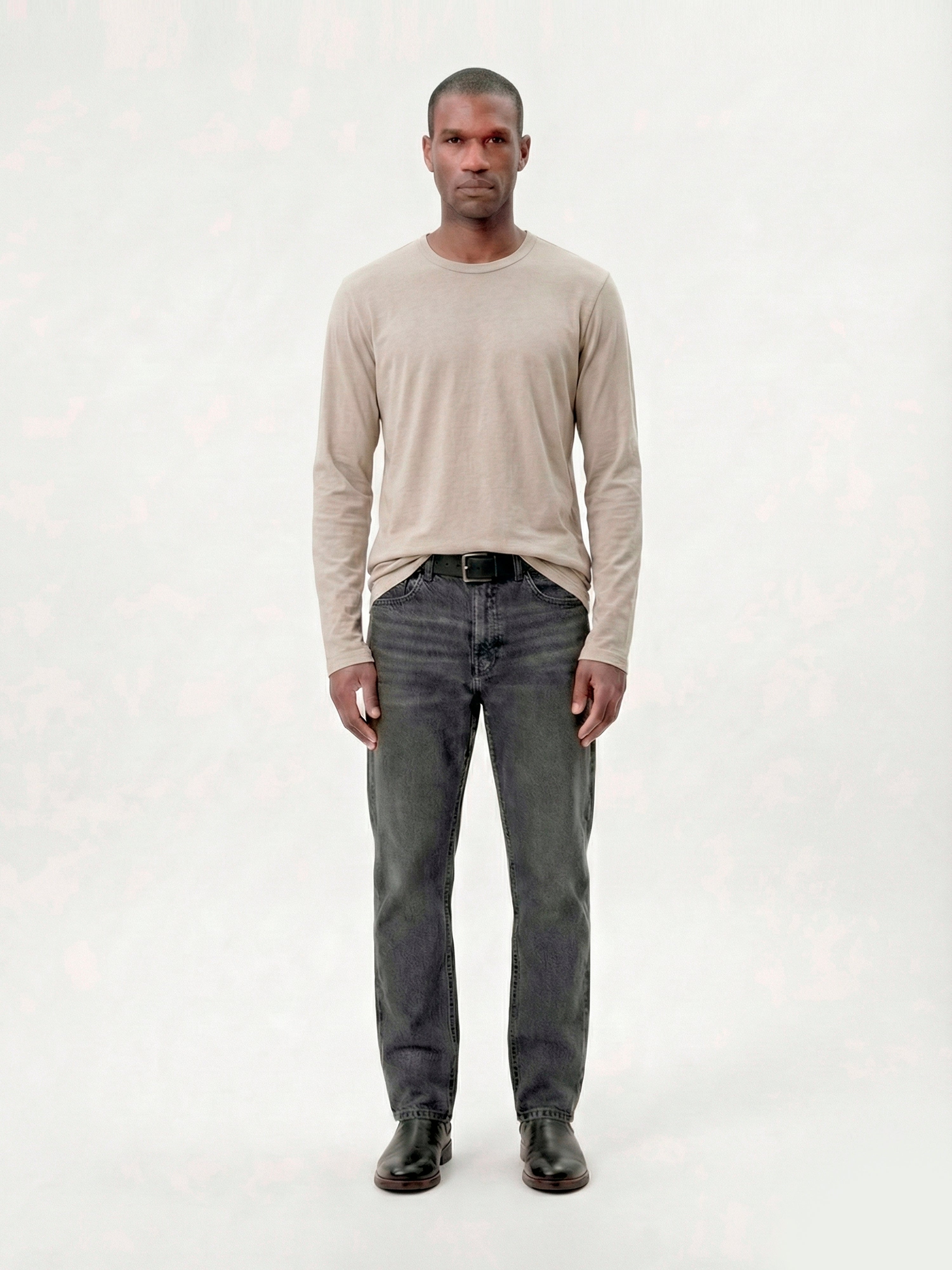 Pigment-Dyed Tan Long Sleeve