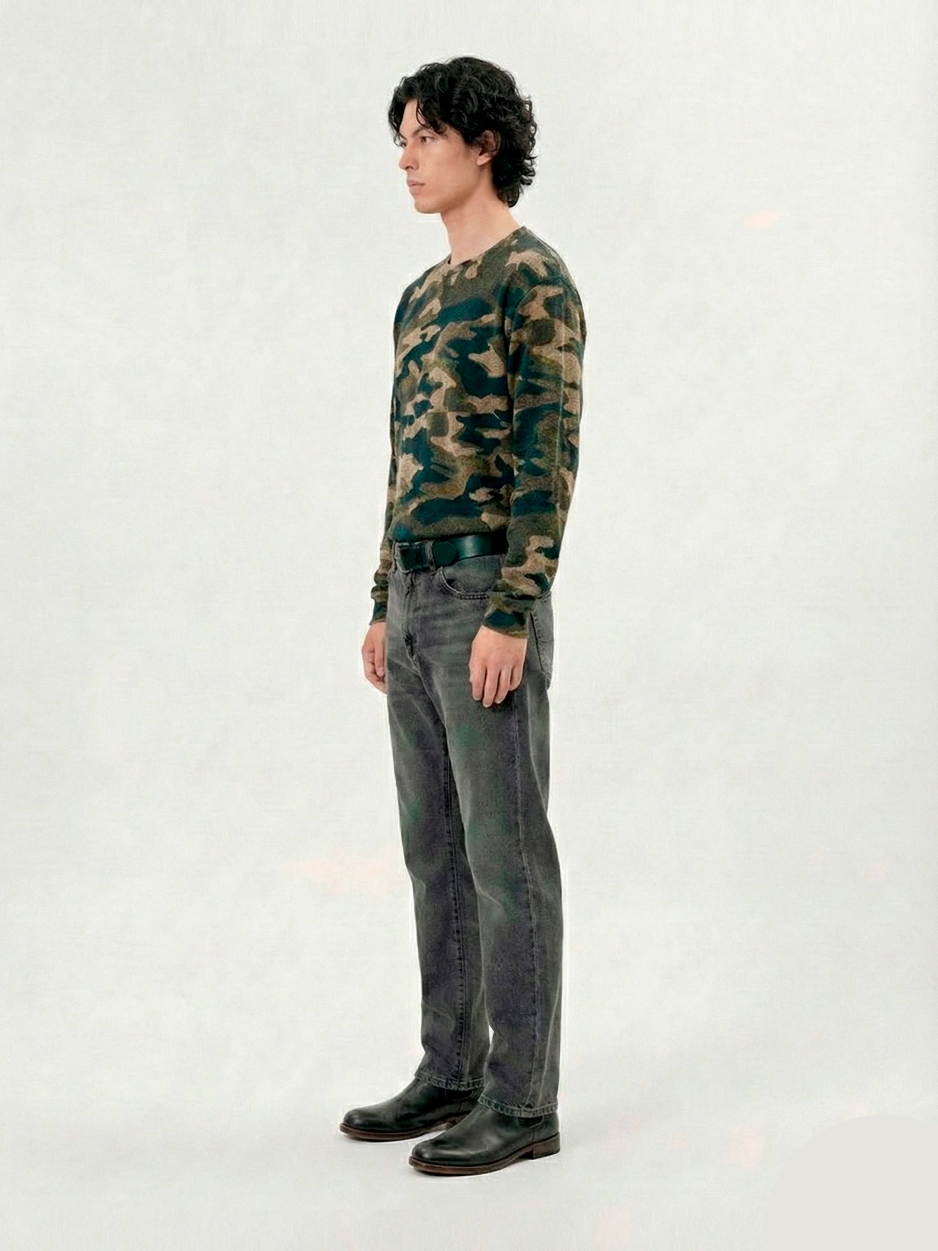 Pigment Layered Camouflage Long Sleeve