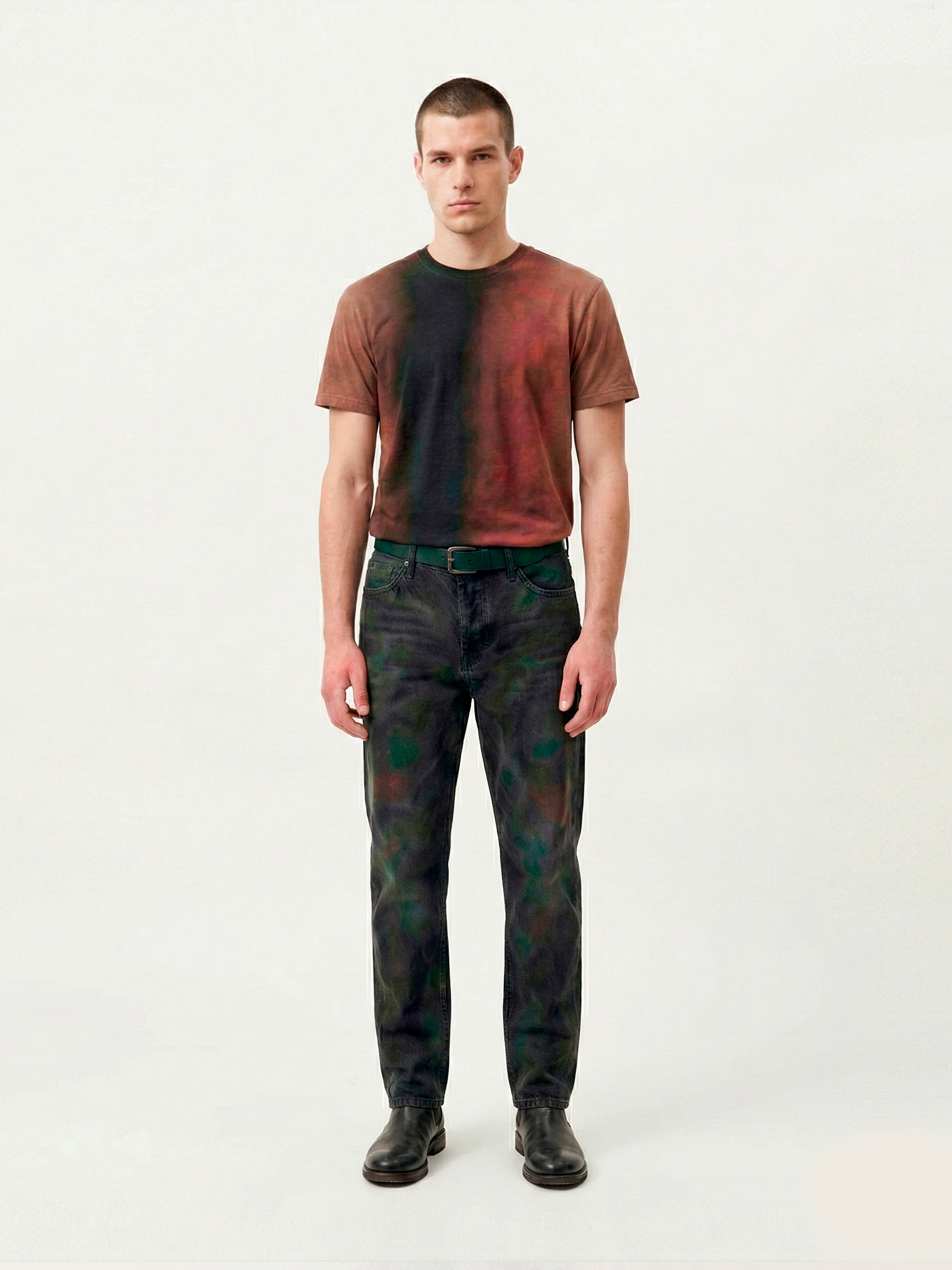 Vertical Gradient Brown T-Shirt