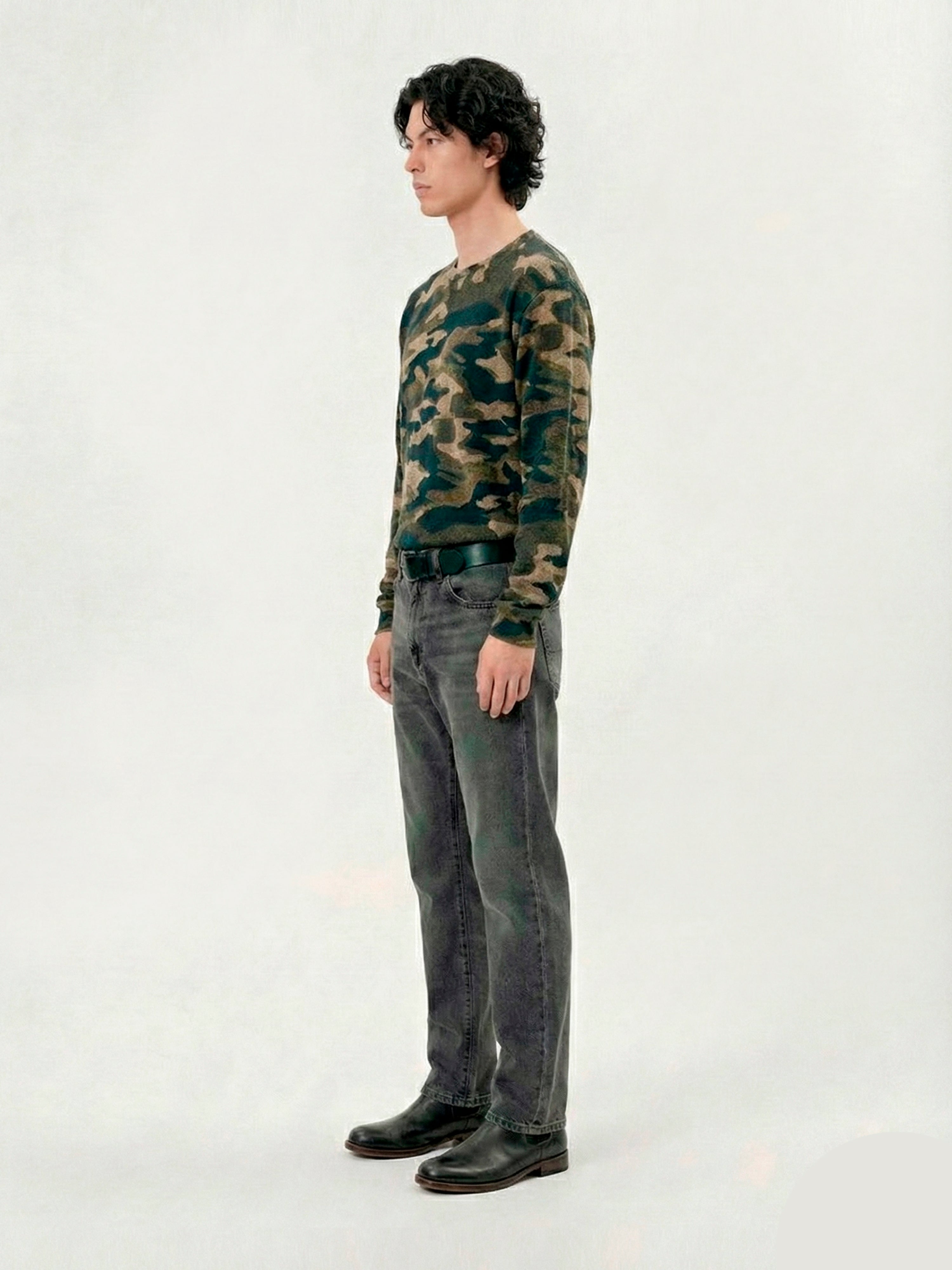 Distressed Camouflage - Long Sleeve