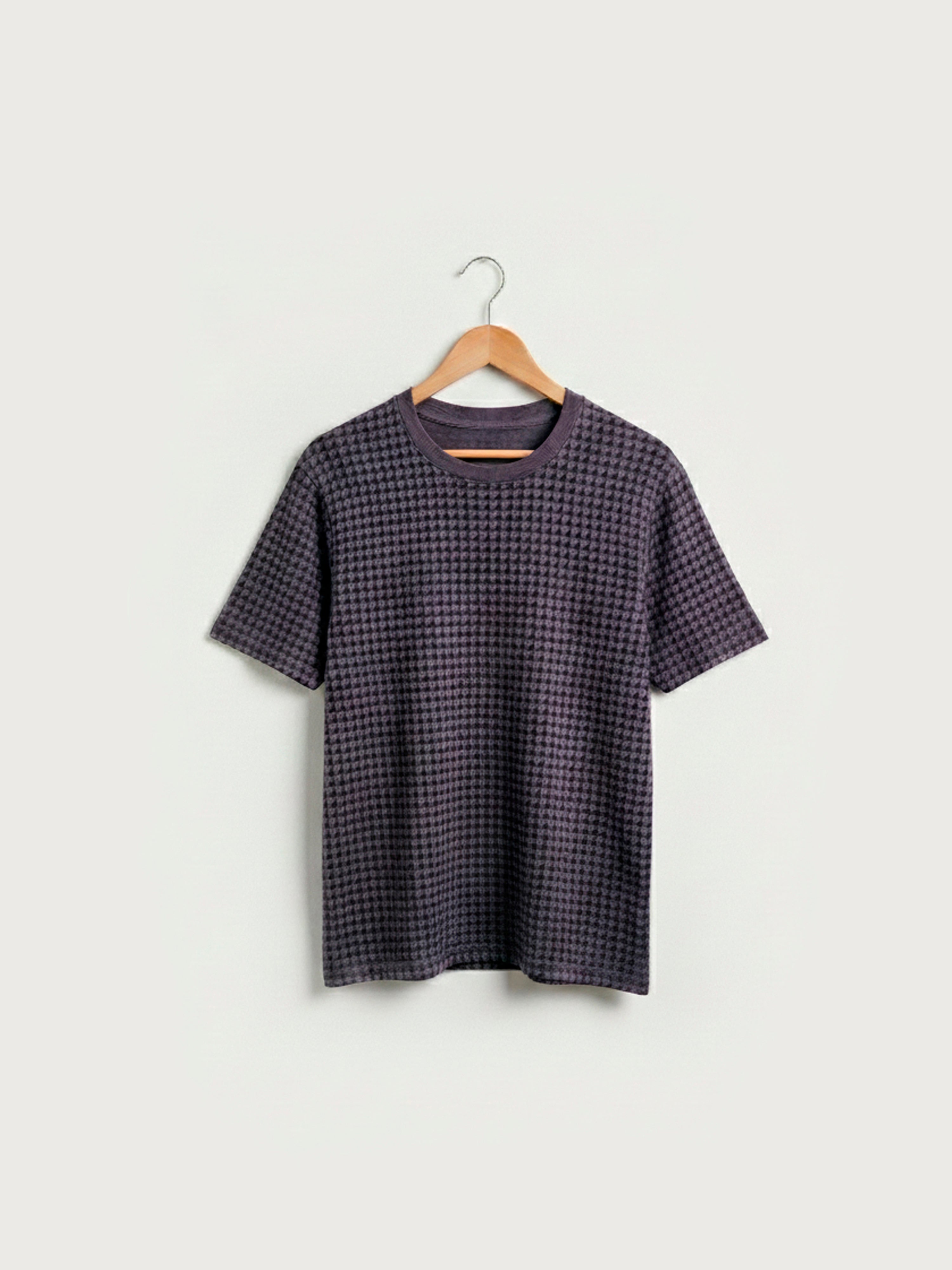 Distressed Houndstooth Purple